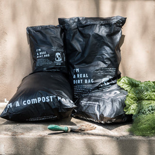 How to dispose of your Dirt Bag (compostable mailer)