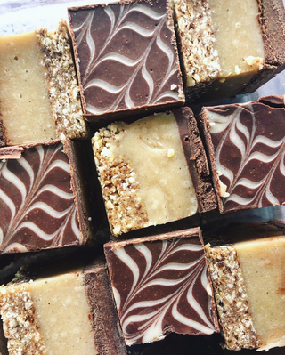 Salted Caramel Slice with Hemp Cookie Base