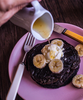 Hemp, Banana & Date Pancakes