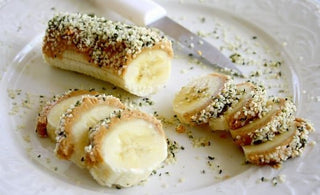 Raw Vegan Banana Hemp Seed Sushi Slices - Hemp Gallery
