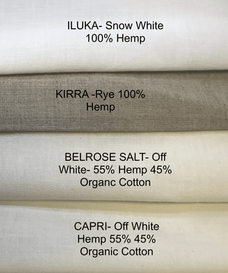 Hemp Shower Curtains - Luxury Shower Curtains Australia - Hemp GalleryStandard 180cmSalt - Belrose