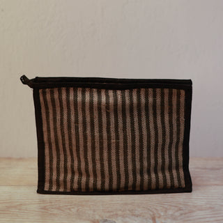 Nura Toiletries Bag Stripe Hemp Gallery Australia