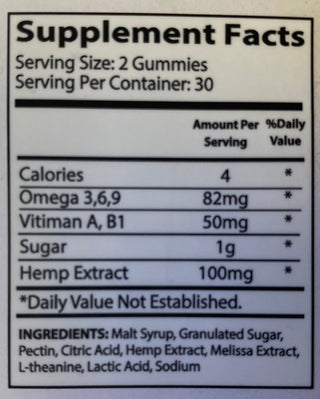 Organic CBD Gummies - Hemp Gallery60 Gummies