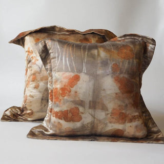 Botanic Silk Cushions with Hemp