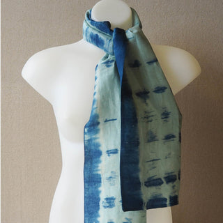 Shibori Silk Scarf