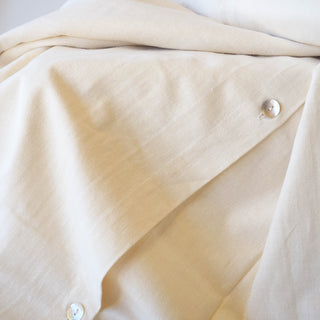 Fabric Swatches - Bed Linen - Hemp GalleryHemp & Organic Cotton Blend - Belrose Salt