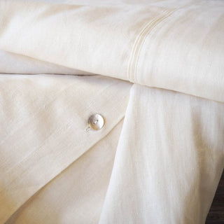 Hemp Organic Cotton Quilt Cover - Hemp GallerySingle PleatedNatural
