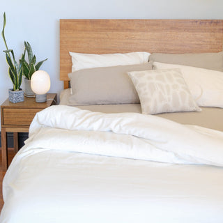 Hemp Organic Cotton Quilt Set - Hemp GalleryKing Single PleatedNatural