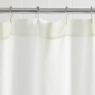 Hemp Shower Curtains - Luxury Shower Curtains Australia - Hemp GalleryStandard 180cmSalt - Belrose