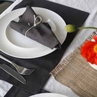 Hemp Table Napkins 4 - PACK - Hemp GalleryIlluka Snow - Set of 4