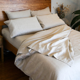 Pure Hemp Bed Linen Quilt Set - Hemp GalleryKing SingleRye