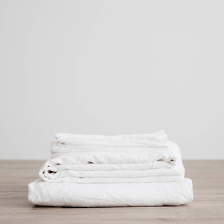 Pure Hemp Bed Linen Sheet Set - Hemp GalleryKing SingleSnow